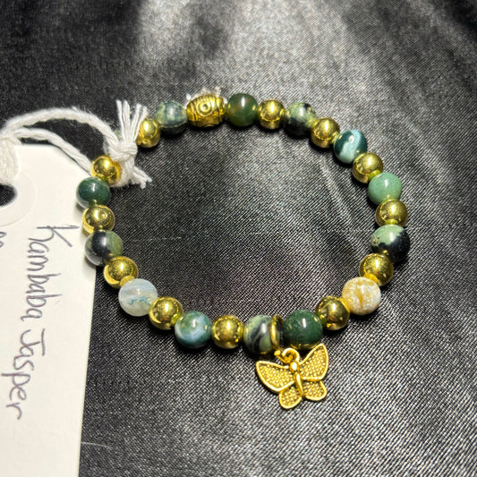 Kambaba Jasper Moss Agate and Indian Agate