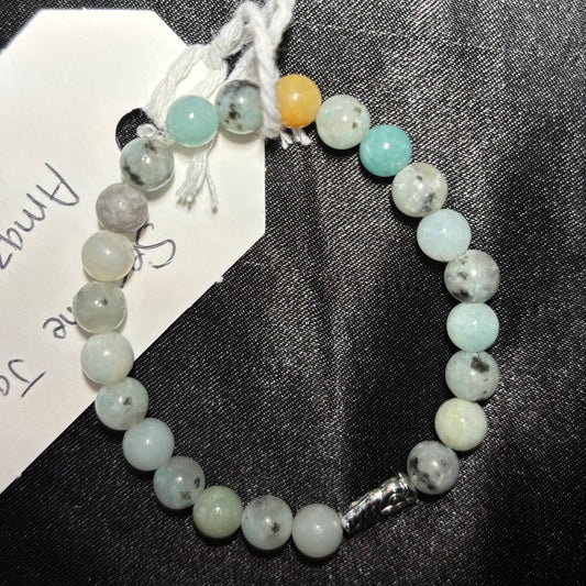 Sesame Jasper and Amazonite