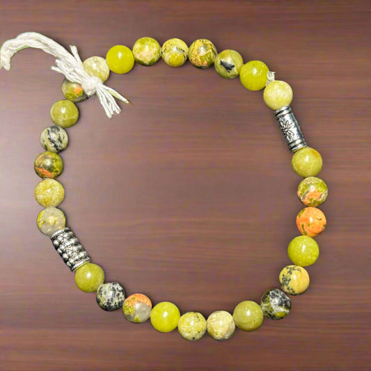 Unakite Yellow Turquoise and Jade