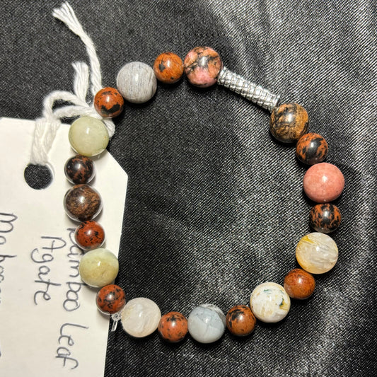 Bamboo Leaf Agate and Mahogany Jasper