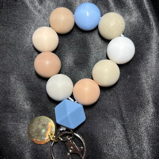 taupe Peach Blue XL beads